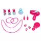 Roze Kinderkaptafel met Spiegel en Make-up Accessoires