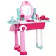 Roze Kinderkaptafel met Spiegel en Make-up Accessoires