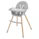 Verstelbare Kinderstoel grijs - Scandinavisch Design