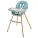 Moderne Kinderstoel met Houten Poten - Groen