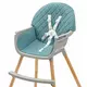 Moderne Kinderstoel met Houten Poten - Groen