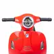 Vespa Kinder Scooter rood - Elektrisch met Zijwieltjes