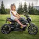 Elektrische driewielige motorfiets - Zwart/goud