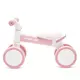 Loopfiets Roze Wit - Ergonomische Zitting