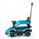 Speelgoedvoertuig kinderauto blauw met duwstang