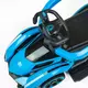 Speelgoedvoertuig kinderauto blauw met duwstang