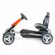 Go-kart Trapauto met Ergonomisch Zitje - Zilver Oranje