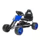Sportieve Skelter met Ergonomische Lederen Stoel - Blauw
