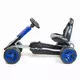 Sportieve Skelter met Ergonomische Lederen Stoel - Blauw