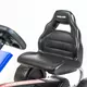 Sportieve Skelter met Ergonomische Lederen Stoel - Blauw