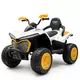 Kinderquad Elektrisch Wit/Oranje - Off-road Voertuig