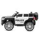 Elektrische Politiewagen - Zwart en Wit - 4x4 Kinderauto