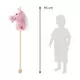 Rosie Pluche Roze Stokpaard met Wielen en Geluid