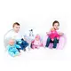 Kinderstoel - Grijs met Witte Stippen - Comfortabel