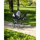 2-in-1 Kinderwagen voor Poppen - Retro zwart-wit