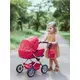 2-in-1 Poppenwagen met accessoires en verstelbare greep
