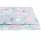 3-delige Beddenset 90x120 cm - Roze, Grijs, Wit