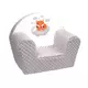 Kinderfauteuil - Grijs Minky - Vrolijke Vos