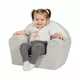 Kinderfauteuil - Grijs Minky - Vrolijke Vos