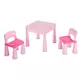 Kindersetje Roze Tafel met 2 Stoelen en Opbergfunctie