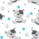 Flanellen luiervoldoek - Waterproof - Teddybeerpatroon