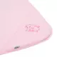 Roze geborduurde babyhanddoek met capuchon 100x100 cm