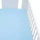 Hoeslaken 60x120 cm - Blauw - Jersey Katoen - Ledikant