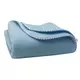 Baby fleece deken 100x75 cm met blauwe sterren