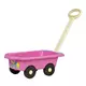 Roze speelgoed bolderkar 45 cm met trekstang