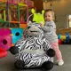 Zitzak Pluche Zebra voor Kinderen - Comfortabel