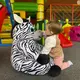 Zitzak Pluche Zebra voor Kinderen - Comfortabel