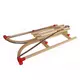 Opvouwbare houten slee 100 cm met trekkoord en glijders