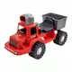 Loopauto brandweerwagen met bellenblaas 70 cm rood