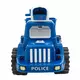Politie loopauto met bellenblaas - 70 cm blauw