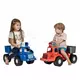 Politie loopauto met bellenblaas - 70 cm blauw