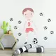 Voetballer muurstickers - 85 x 60 cm - kinderkamer