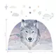 Wolf muurstickers - 90 x 70 cm - Kinderkamer decoratie