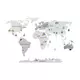 Wereldkaart muurstickers S - 90 x 60 cm - educatief
