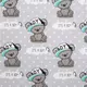 Waterdichte Hydrofiele Luier - Blauw - Teddybeerprint