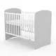 Kinderbed - Wit-grijs - Veilig elegant ontwerp - Modern