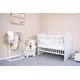 Kinderbed - Wit-grijs - Veilig elegant ontwerp - Modern