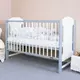Klassiek Wit-Grijs Kinderbed - Baby Meubels