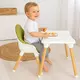 Hoge kinderstoel 3in1 - Groen - Opklapbaar & Veilig
