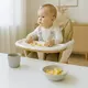 Meegroeiende Beige Kinderstoel 3-in-1 met Eetblad