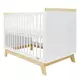 Modern Babybed - Wit/Natuurlijk - 120x60 cm - Veiligheid