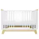 Modern Babybed - Wit/Natuurlijk - 120x60 cm - Veiligheid