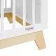 Modern Babybed - Wit/Natuurlijk - 120x60 cm - Veiligheid