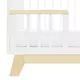 Modern Babybed - Wit/Natuurlijk - 120x60 cm - Veiligheid
