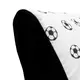 Kinderfauteuil - Zwart-wit - Voetbaldessin - Kindersofa