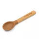 Babylepel - Bruin - Siliconen met houten handvat